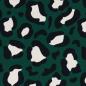 Preview: Swafing Modal French Terry Animalprint auf Grün